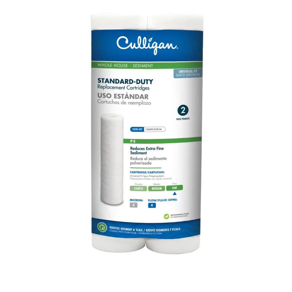 🌟NEW🌟 Culligan 2-Pack P5, 5-micron Sediment Water Filter Cartridge